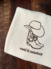 Load image into Gallery viewer, Cool it Cowboy Crewneck
