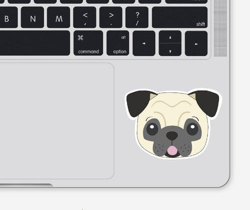 Pug Sticker | Dog Sticker | Matte - Shopellasimone